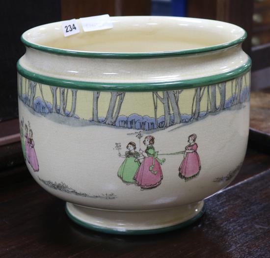 A Royal Doulton jardiniere diameter 33cm